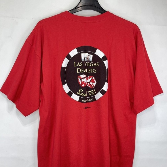 VTG ALORE Mens 2XL Red Short Sleeve T-Shirt Graphic tee - Picture 1 of 13